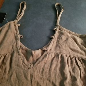 Forever 21 Olive Woven Dress